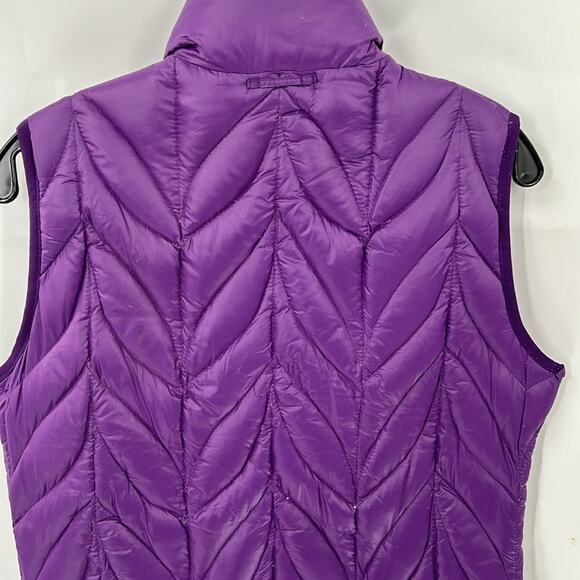 Eddie Bauer Women's Purple Down Puffer Vest Size Medium - Picture 8 of 11